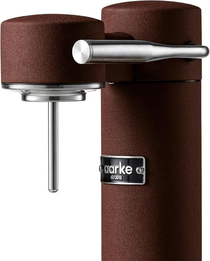 Aarke Carbonator lll, Sparkling & Carbonation Water Machine, Stainless Steel with PET BPA-Free Reusable Bottle Volume 1L/34 fl oz (Burgundy)