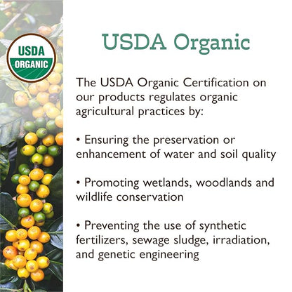 Fresh Roasted Coffee, Organic Peru | Mold & Myco 3rd Party Tested, USDA Organic, Kosher | Med Roast 5 lb (80 oz) Whole Bean