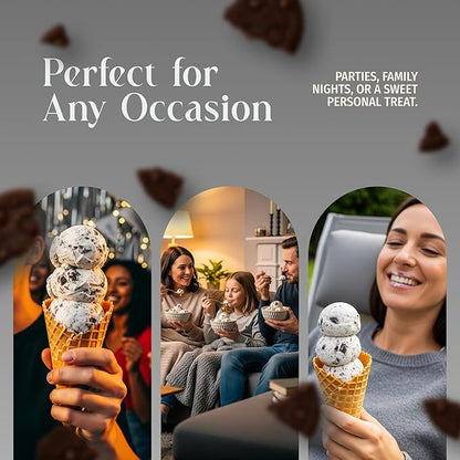 Triple Scoop - Premium Cookies & Cream Ice Cream Mix For Ice Cream Maker. Simple, Easy, Delicious. From Gourmet Mix To Maker in 5 Minutes, Makes 2 Creamy Qrts, Made in USA (1 Pack, Cookies & Cream)