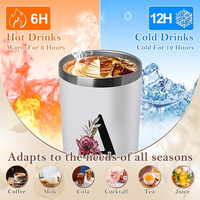 20 Oz Insulated Coffee Cup with Lid Car Tumbler Travel Mug Women Lady Boss Coworker Appreciation Colleague Gifts Manager Team Member Employee Executive Assistant Farewell Leaving Retirement Christmas