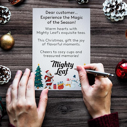 Mighty Leaf Organic Tea Sampler – 40 Count Silken Tea Bags – 8 Assorted Flavors: Tropical Green, Chamomile Citrus, Earl Grey, Vanilla Bean, White Orchard, Breakfast, Spring Jasmine, African Nectar – Premium Tea Gift Box