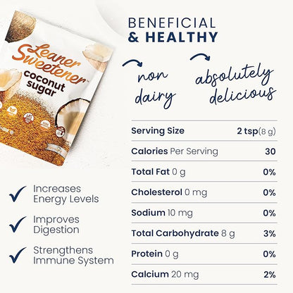 Leaner Creamer Non-Dairy Sugar Free Coffee Creamer Powder (Leaner Sweetener Pouch 16oz)
