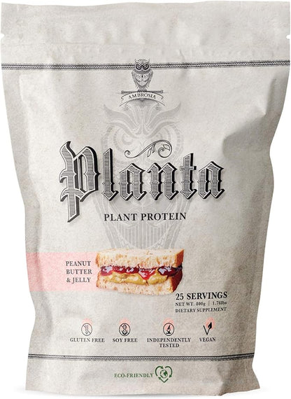 Ambrosia Planta - Premium Plant-Based Protein (Peanut Butter & Jelly)