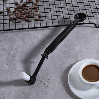 Espresso Machine Cleaning Brush Kit 2 Pieces Coffee Cleaning Brush with Spoon for Coffee Grinder