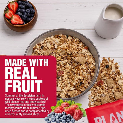 Rip's Big Bowl - PLANTSTRONG Berry Almond Cereal (6-Pack) Non-GMO Whole-Grain Plant-Based Oil Free Pack of 6 x 14oz Bags