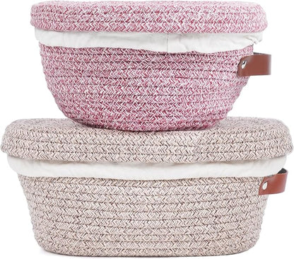 Stackable Cotton Banneton Proofing Basket Set– 2 x 10 inch Round Bread Basket, Sourdough Baking Tools for Artisan Bread Makers