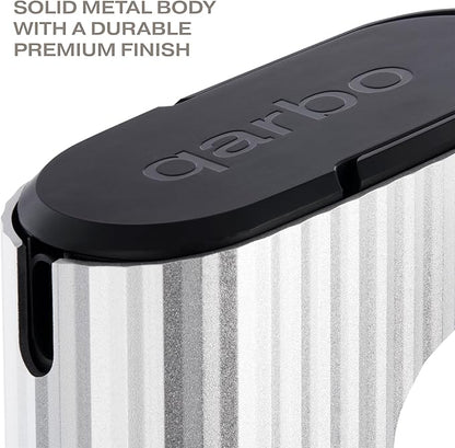 Twenty39 qarbo LUXE Premium Sparkling Water Maker - Anodised Aluminium Carbonator for Home, Carbonates Any Drink (CO2 Cylinder Sold Separately)