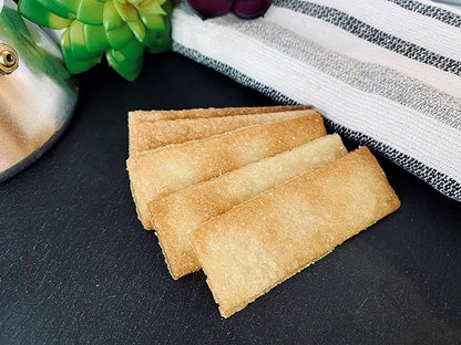 The Panza Sugar Plain Gourmet Cookie Snack Thin & Crispy | Organic, Non-GMO, 100% Natural Ingredients | Mini Pouch 0.7 oz