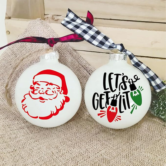 36 Pcs Small Christmas Stencils for Painting on Wood 3 Inch Reusable Christmas Ornament Stencil for Crafts Wood Card Paper Fabric (36 Christmas)