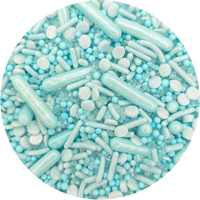 NCS Sky Blue Edible Candy Sprinkle Mix, 8 ounces - Great for Cupcakes, Cookies, Cakes, Cake Pops