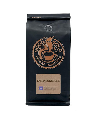 Good As Gold Coffee Roasters - Snickerdoodle Flavored Whole Bean Coffee, 12 Oz