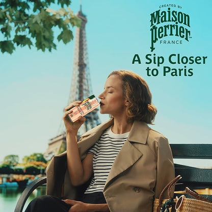 Maison Perrier Forever Peach Flavored Sparkling Water, 11.15 Fl Oz Cans, 8 Count, 3 Pack