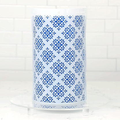 Cake Baking Stencil - Seamless Delicate Pattern for Decorating Tall Double Barrel Cake to Use with Buttercream, Royal Icing, Ganache, Paint, Airbrush (VORRA)