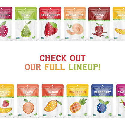 Nature's Turn Freeze-Dried Fruit Snacks, Mango Crisps, Pack of 6 (1.2 oz Each)