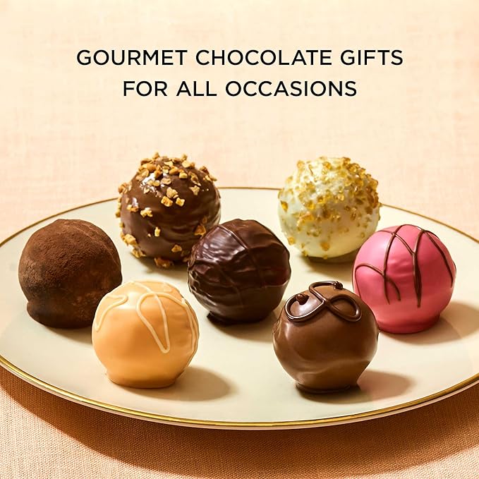 Godiva Chocolatier Signature Assorted Chocolate Truffles Gift Box – Gourmet Milk, Dark & White Chocolates – 12-Piece Gold-Ribboned Chocolate Gift Box for Birthdays, Anniversaries, Congratulations