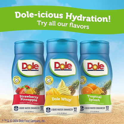 Dole Tropical Splash Liquid Water Enhancer - Sugar Free & Delicious, Makes 160 Flavored Water Beverages - Pack of 4
