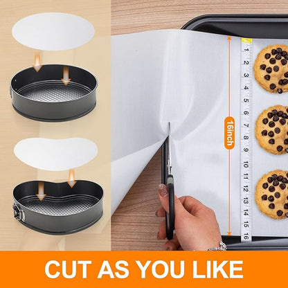Silicone Baking Mat Roll -16IN x 10FT Non Stick Heat Resistant Food Grade Baking Mats, No Slip Reusable Freeze Dryer Mat,Pastry Mat,Countertop Protector Mat, Washable Oil-Proof Refrigerator Liners