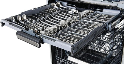 Kenmore Elite 24" Built-In Dishwasher - UltraWash Plus, TurboDry, QuietWash, SmartWash, TurboFlex Third Rack & Reach-Thru Handle - 15 Place Settings - 42 DBA - ENERGY STAR Certified - Black