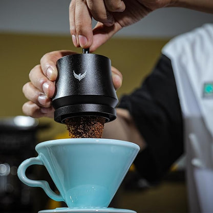 54mm Espresso Tools Kit Walnut Breville Accessories Includes Espresso Shaker, Spring Loaded Coffee Tamper, Leveling Tool, Bottomless Portafilter 54mm and Espresso Stirring Tool