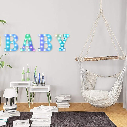 Foaky Colorful LED Number Lights with Remote,Marquee Light Up Number Sign for Night Light Wedding/Birthday Party Battery Powered Christmas Lamp Home Bar Decoration (2)