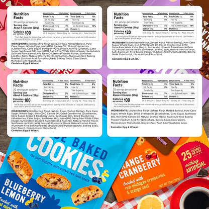 Cooper Street Twice Baked Biscotti Cookies Variety Pack - 1.25 Pounds Per Bag (4 Pack) - Gourmet Cookies Ideal With Coffee Or Tea | Peanut and Dairy Free Low Sodium Breakfast or On-The-Go Snack