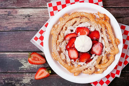 A Blend Above Funnel Cake Mix, Funnel Cake Fun: Classic Fairground Treat Mix, Makes 10 Funnel Cakes or 20 Fritters, Quick and Easy to Make, Delicious at Every Bite