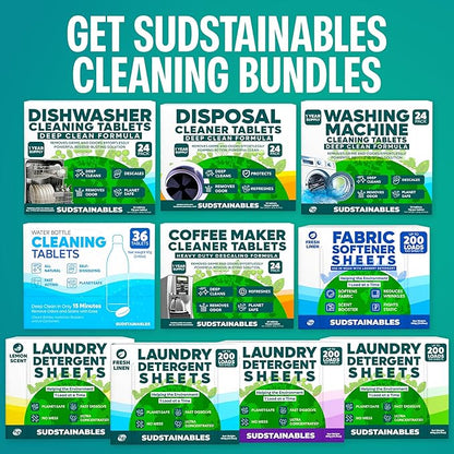 Coffee Maker Cleaner Tablets – Descaling & Cleaning Solution for Coffee Makers, Pot, Espresso Machines – Compatible with Breville, Miele, Keurig, DeLonghi, Nespresso & More – Removes Stains & Oils