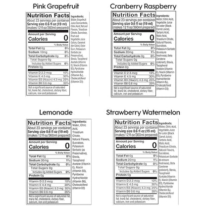 SodaStream Variety Pack Drink Mixes, 0 Calories, 14.8 Fl Oz (Pack of 4)