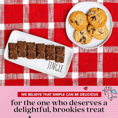 David’s Cookies and Brownies Gift Bucket Sampler – 1.3Lbs Assorted Gourmet with Chocolate Chip Brownies and Chocolate Chunk Cookies in a Love Tin Bucket, Thoughtful Gifts For Her Him