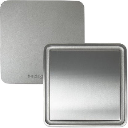 Baking Steel Mini Griddle (11.5"x11.5"x3/8") - Flat Top Griddle for Stovetope, Grill, and Oven Use - Pre-Seasoned, Naturally Non-Stick Surface & Crack-Proof