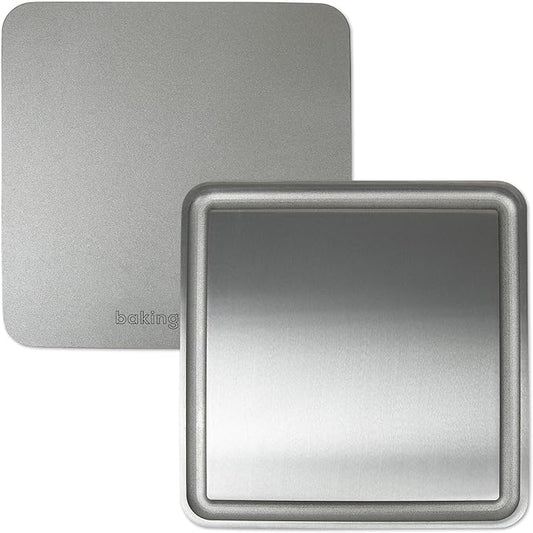 Baking Steel Mini Griddle (11.5"x11.5"x3/8") - Flat Top Griddle for Stovetope, Grill, and Oven Use - Pre-Seasoned, Naturally Non-Stick Surface & Crack-Proof