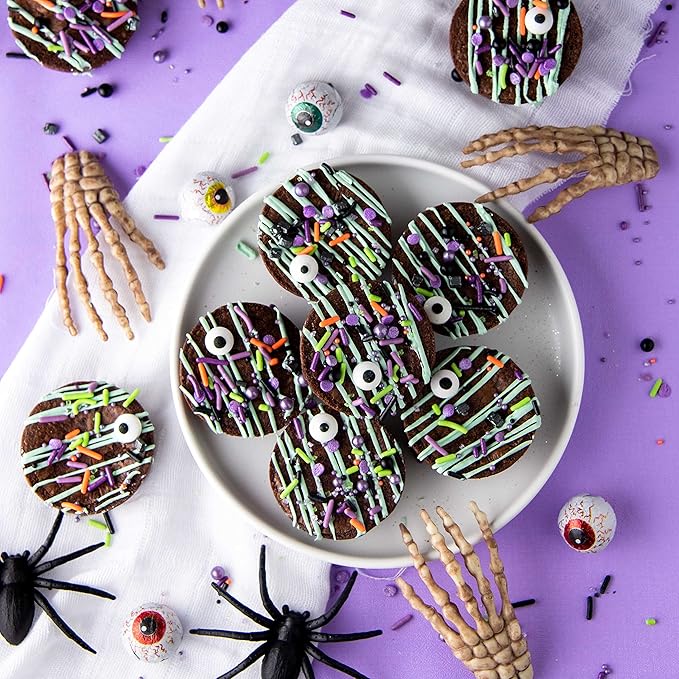 Sweets Indeed Sprinklefetti Monster Mash Sprinkles – 4 oz Jar | Halloween Sprinkle Mix with Candy Eyeballs, Jimmies, Nonpareils & Confetti | Cupcake & Cake Decorations