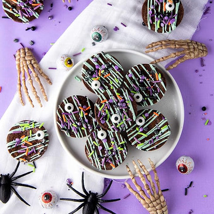 Sweets Indeed Bulk Candy Eyeballs, 300 Edible Eyes, Christmas Sprinkles, Perfect for Cake Decorations, Baking, Ice Cream, Cookies, Cupcake Topper 4.3 ounces