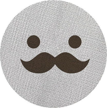 51mm Espresso Puck Screen, Lower Shower Screen, Metal Coffee Reusable Filter for 51mm Espresso Portafilter Basket, 1.7 Thickness(Mustache)