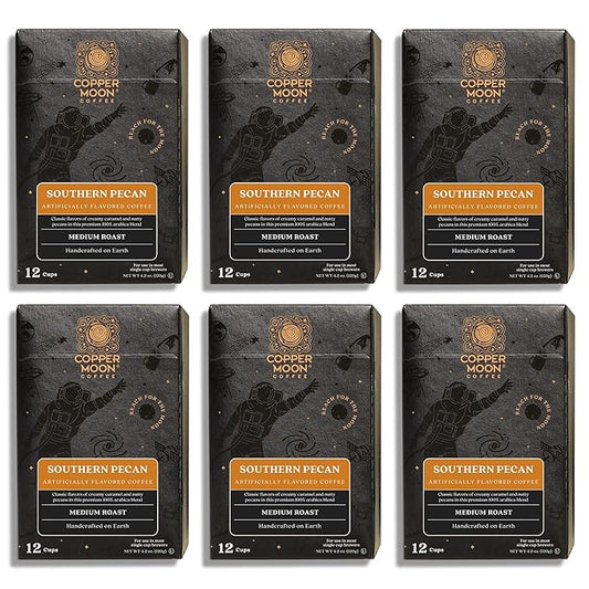 Copper Moon Single Serve Coffee Pods for Keurig K-Cup Brewers, Medium Roast, Southern Pecan Blend, 72 Count