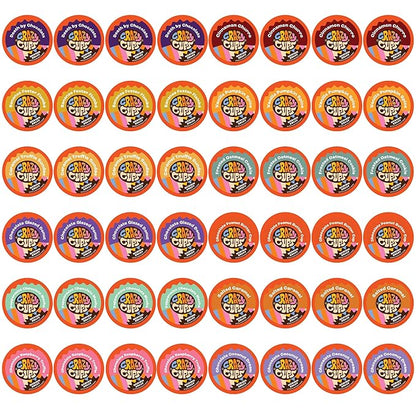 Crazy Cups Flavored Coffee Pods Variety Pack - Coffee Flavors and Chocolate Coffee Flavors for Keurig K Cups Machines, Medium Roast, Single Serve Coffee Pods, 48 Count
