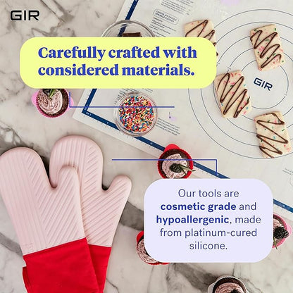 GIR: Get It Right 3 Piece Silicone Utensil Set - Spatula, Flip & Spoonula - Non-Stick - Heat Resistant - Dishwasher Safe - Kitchen Cooking Utensils - BPA & BPS Free - Mint Silicone Spatula Set