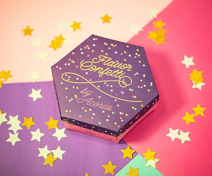 ACORUS | Flavor Confetti Tea Assortment | Natural Fruit and Herbal Tea Gift Set | Celebrate with 6 Different Flavors | Large Selection Tea Set | Tea Box For Various Occasions - 60 Tea Bags