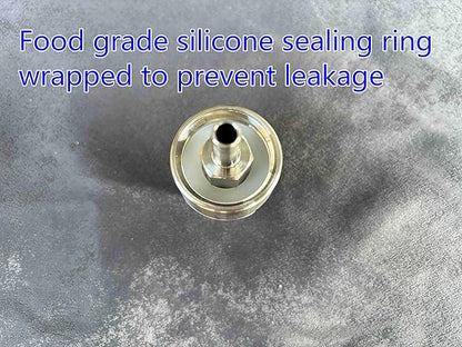 Homebrew Beer Stainless Steel Carbonation Cap Carbonator Fizzy Drinks Carbonation Cap For 2L Soda Pet Bottle Ball Lock Type CO2 Coupling Carbonate Soda Beer Fruit Juice Water