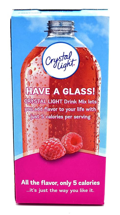 Crystal Light On The Go Raspberry Ice Drink Mix, 10-Packet Box (Pack of 7)
