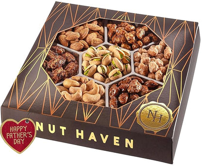 Thanksgiving Nuts Gift Basket - Extra Large Assortment of Sweet & Roasted Salted Gourmet Nuts - Assorted Food Gift Box for Christmas, Holiday, Family, Sympathy, Men & Women.