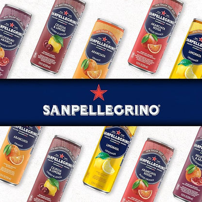 Sanpellegrino Italian Sparkling Drink Pompelmo, Sparkling Grapefruit Beverage, 24 Pack Of Cans