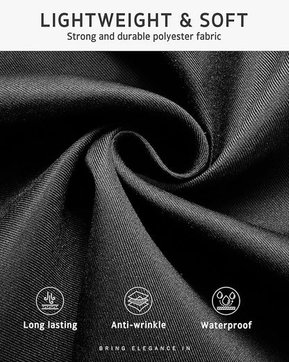Syntus 3 Pack Server Aprons with 3 Pockets, Waterdrop Resistant Waitress Waiter Waist Apron, 11.5-inch Black