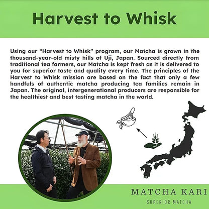Matcha Kari Dr. Weil Complete Tea Set - Black - Japanese Ceremonial Organic Matcha with Whisk and Holder, Ceramic Bowl, Sifter, and Scoop
