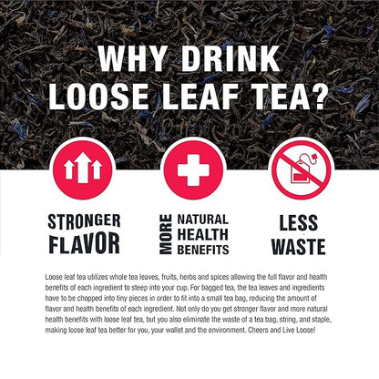 Tiesta Tea - Royal Breakfast, Loose Leaf, Classic English Black Tea, Premium High Caffeine Hot & Iced, Brews up to 200 Cups, 16oz Resealable Bulk Pouch
