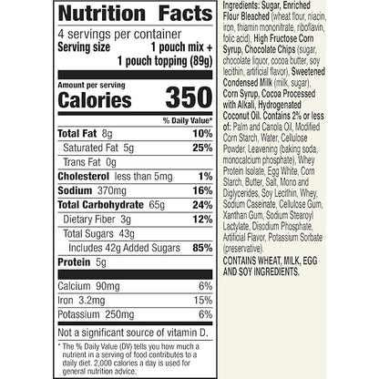 Betty Crocker Mug Treats Chocolate Caramel Cake Mix with Caramel Topping, 4 Servings, 12.5 oz. (Pack of 6)