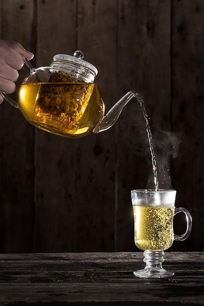 Chamomile Tea 1LB (16Oz) 100% CERTIFIED Organic (USDA seal) Chamomile Flowers Herbal Tea (Matricaria Chamomilla) in 1 lb Bulk Kraft BPA free Resealable Bags from U.S. Wellness