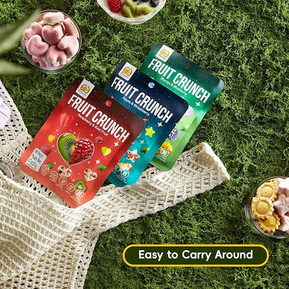 SUNGIVEN Freeze Dried Fruit Crisps Crunch Mixed Fruit 6 Packs Gluten Free Made with Fruit Vegan Healthy Snacks Ready to Eat for Yogurt Dessert