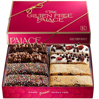 Gluten Free Palace Biscotti Cookie Gift Basket – Biscotti Dessert Basket – Birthday, Corporate, Sympathy, Get Well & Thank You Gift for Men & Women Gift