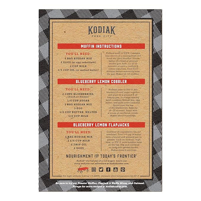 Kodiak Cakes Power Bake, Protein Muffin Mix, Blueberry Lemon, 14 Ounce (Pack of 6)